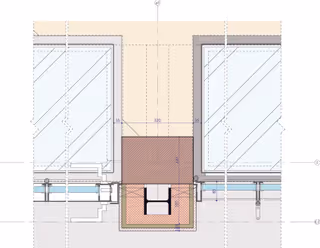 Detail van de uitbreiding